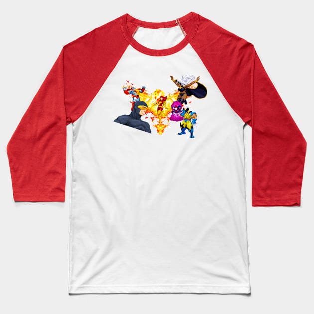 Evil Phoenix Baseball T-Shirt by TheM6P